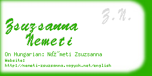 zsuzsanna nemeti business card
